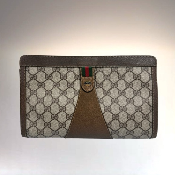 Gucci Ophidia Supreme GG Monogram Accessory Collection Clutch. - Picture 1 of 16